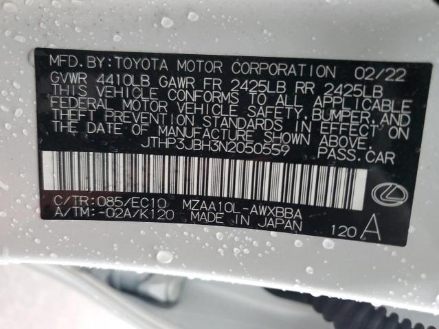 2022 LEXUS UX 200 BAS #3293475453