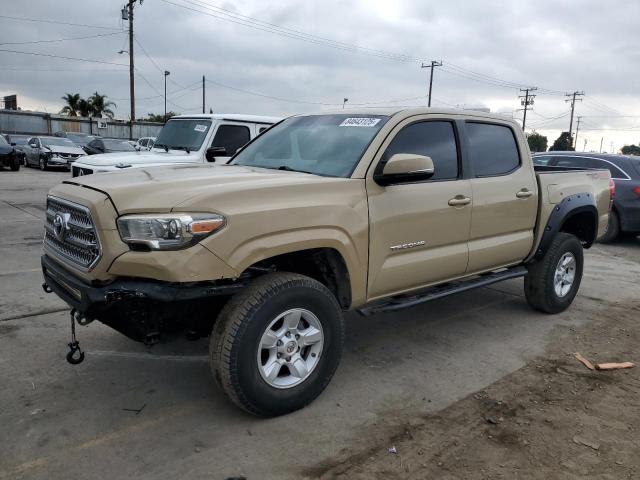 TOYOTA TACOMA DOU 2017 tan crew pic gas 3TMCZ5AN4HM055411 photo #1