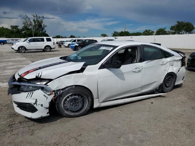 HONDA CIVIC LX 2018 white  gas 2HGFC2F52JH561248 photo #1