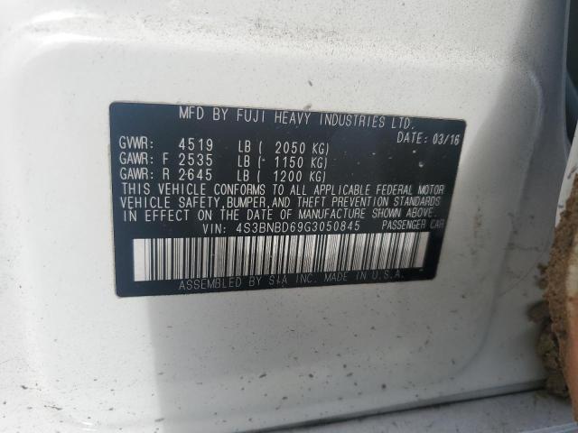 2016 SUBARU LEGACY 2.5I PREMIUM 4S3BNBD69G3050845