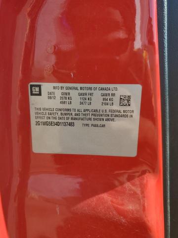 2013 CHEVROLET IMPALA LT - 2G1WG5E34D1137483