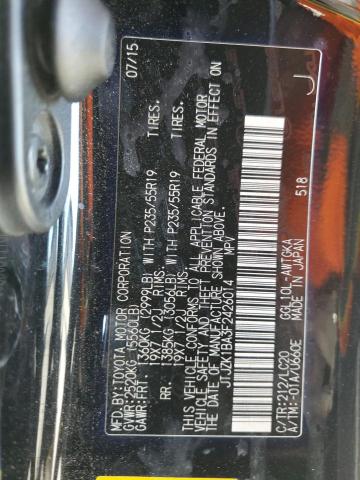 2015 LEXUS RX 350 JTJZK1BA3F2426014