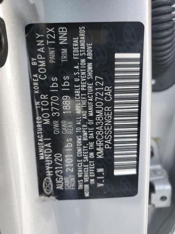 2021 HYUNDAI VENUE SEL KMHRC8A38MU072127