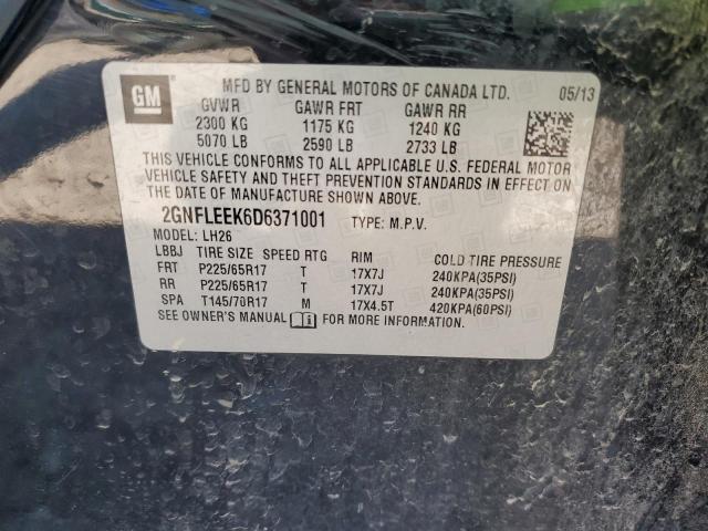 2013 CHEVROLET EQUINOX LT #3234509039