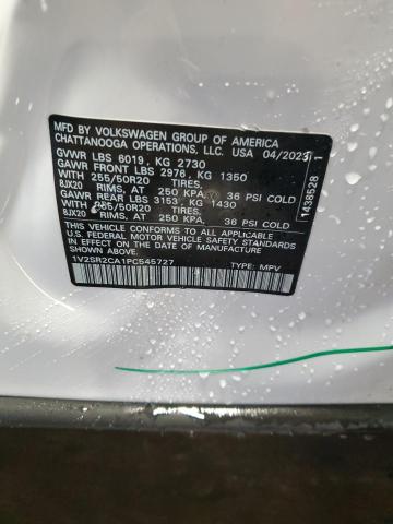 2023 VOLKSWAGEN ATLAS SEL 1V2SR2CA1PC545727