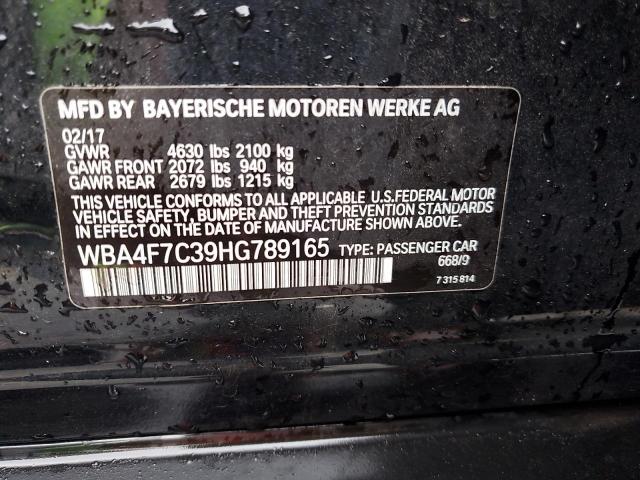 2017 BMW 430I GRAN WBA4F7C39HG789165