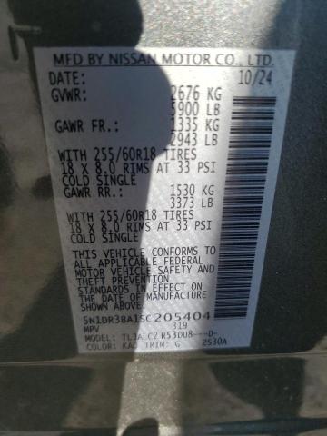 2025 NISSAN PATHFINDER 5N1DR3BA1SC205404