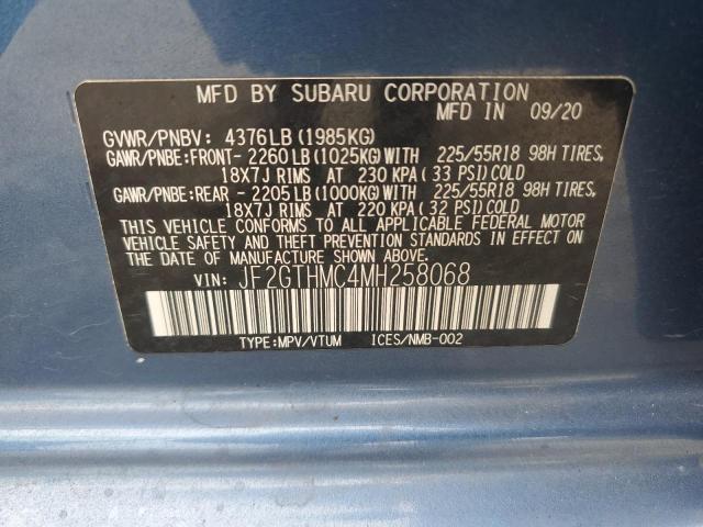 2021 SUBARU CROSSTREK LIMITED JF2GTHMC4MH258068