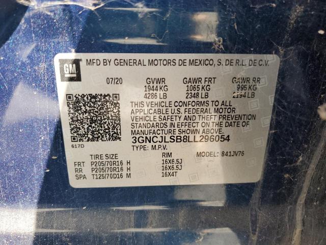 2020 CHEVROLET TRAX 1LT #3284758538