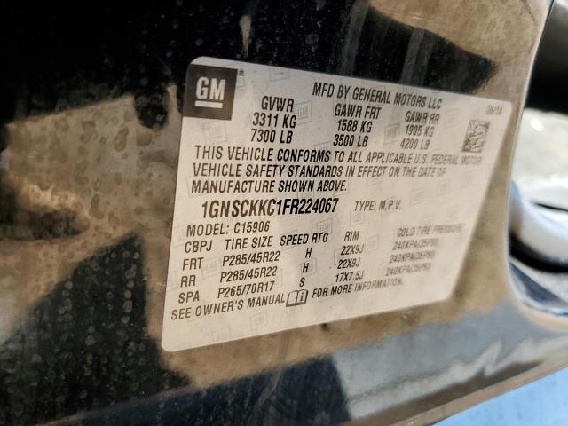2015 CHEVROLET SUBURBAN C1500 LTZ 1GNSCKKC1FR224067