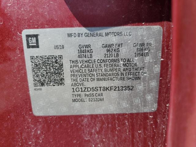 2019 CHEVROLET MALIBU LT #3291323161