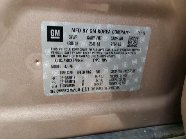 2019 BUICK ENCORE PRE - KL4CJASBXKB790424