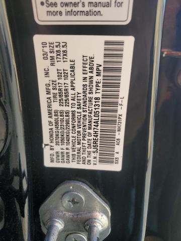 2010 HONDA CR-V EXL - 5J6RE4H74AL051318