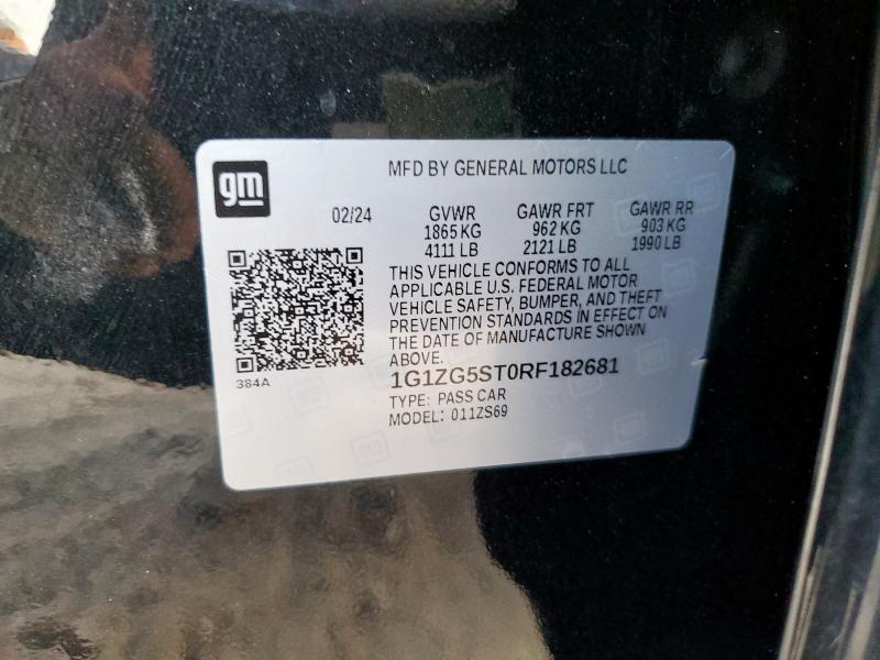 2024 CHEVROLET MALIBU RS 1G1ZG5ST0RF182681