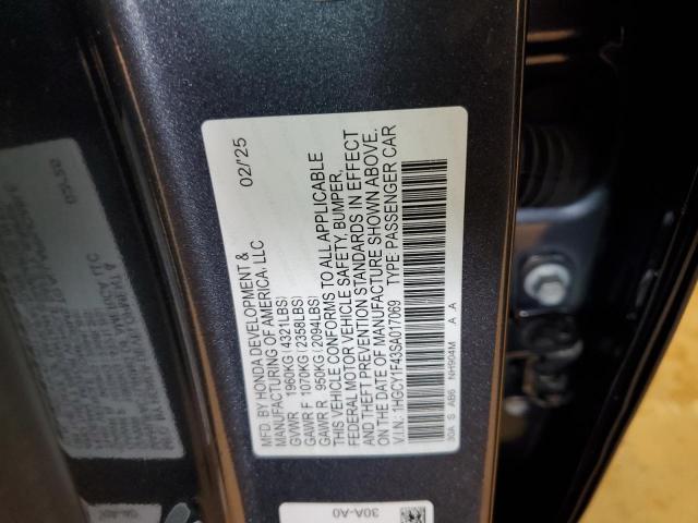 2025 HONDA ACCORD SE 1HGCY1F43SA017069