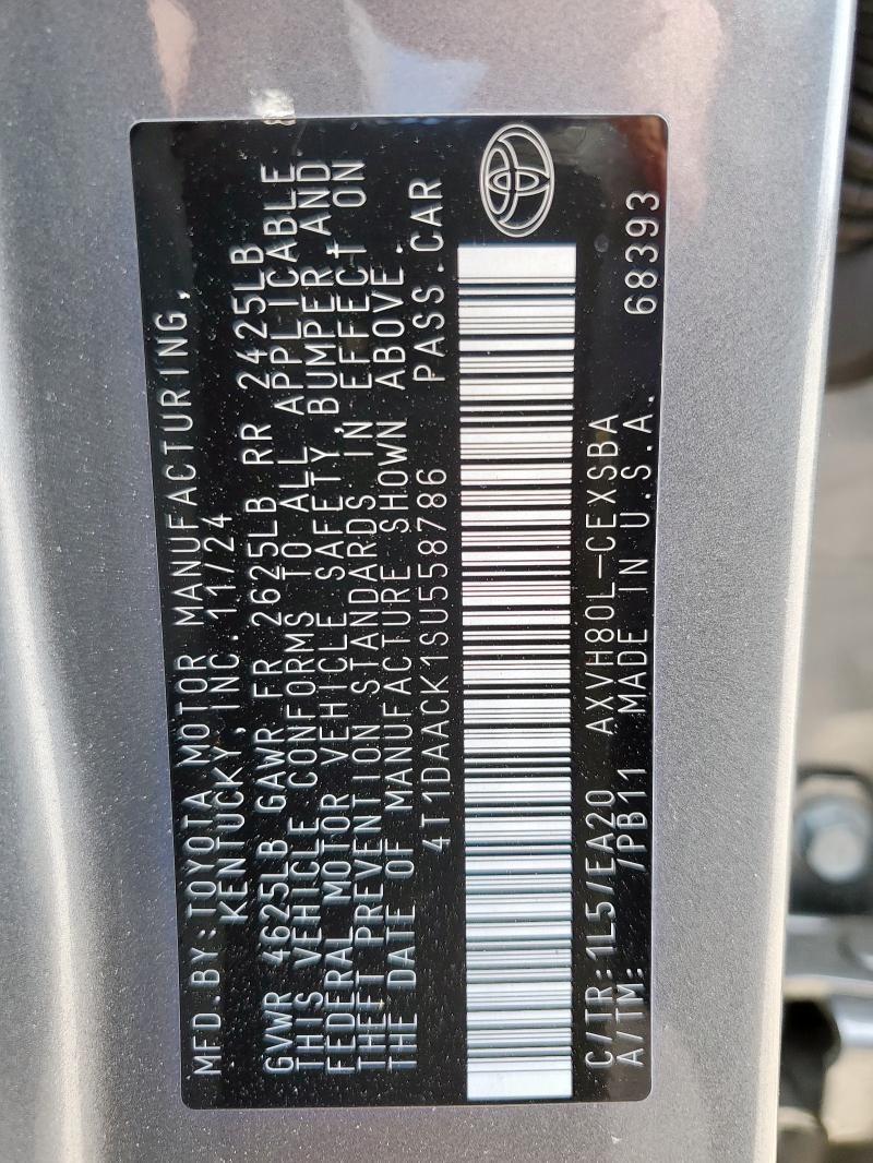 2025 TOYOTA CAMRY XSE - 4T1DAACK1SU558786