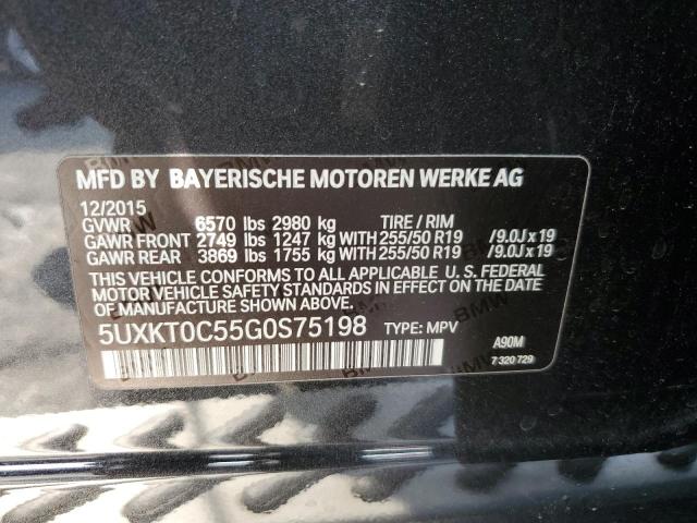 2016 BMW X5 XDR40E 5UXKT0C55G0S75198