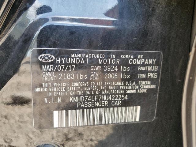 2017 HYUNDAI ELANTRA SE KMHD74LF7HU422254