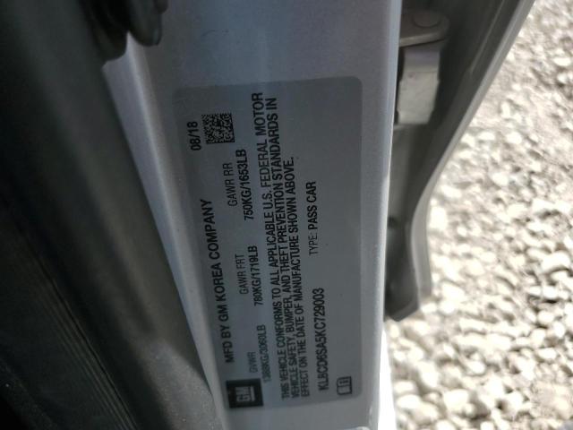 2019 CHEVROLET SPARK 1LT - KL8CD6SA5KC729003