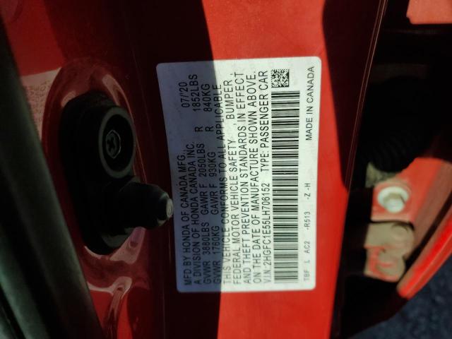 2020 HONDA CIVIC SI 2HGFC1E55LH706152