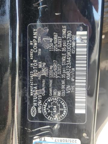 2019 HYUNDAI TUCSON SE KM8J23A49KU025780