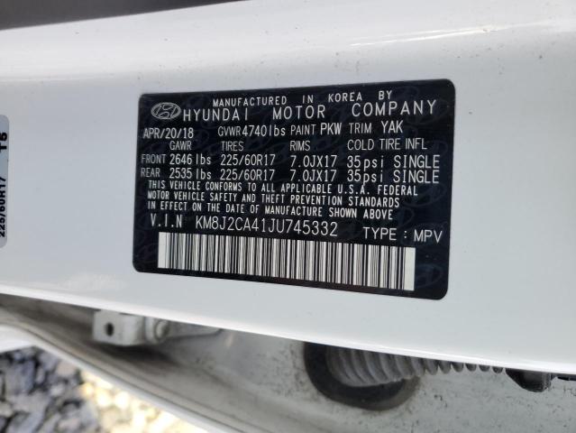 2018 HYUNDAI TUCSON SE KM8J2CA41JU745332