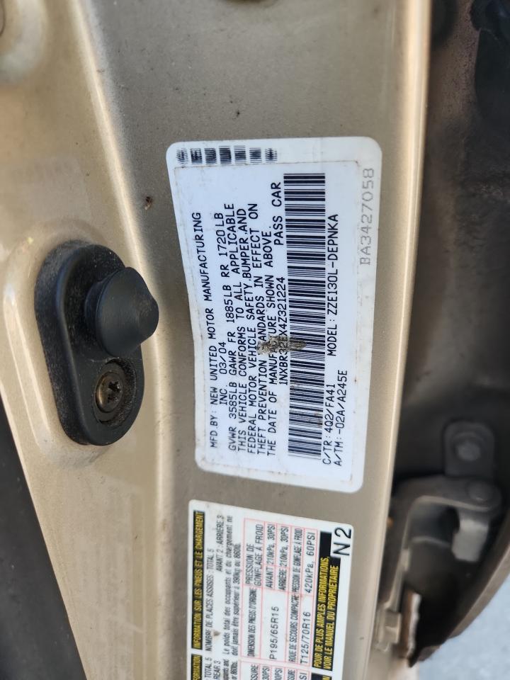 Lot #3276396673 2004 TOYOTA COROLLA CE
