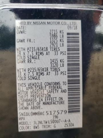 2019 INFINITI QX60 LUXE 5N1DL0MM8KC517579