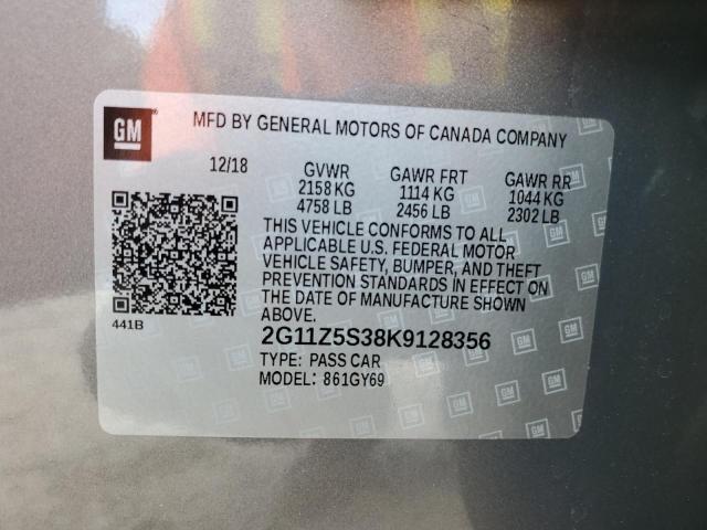 2019 CHEVROLET IMPALA LT 2G11Z5S38K9128356