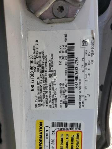 2014 FORD FUSION S - 3FA6P0G76ER317268