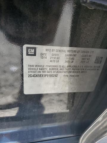 2015 BUICK REGAL 2G4GK5EX9F9190242