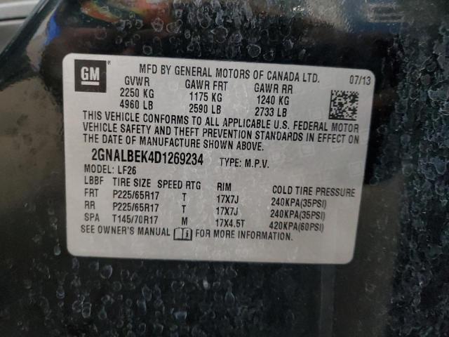 2013 CHEVROLET EQUINOX LS #3316887086