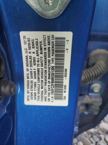 2021 HONDA CIVIC SPOR 19XFC2F86ME001306