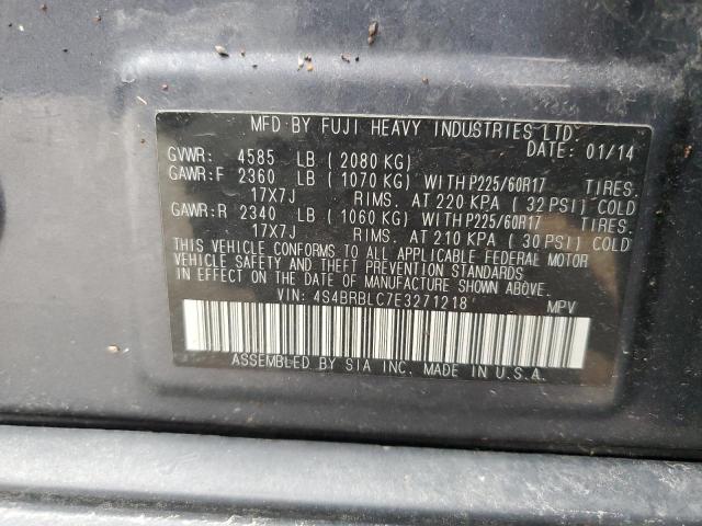 2014 SUBARU OUTBACK - 4S4BRBLC7E3271218