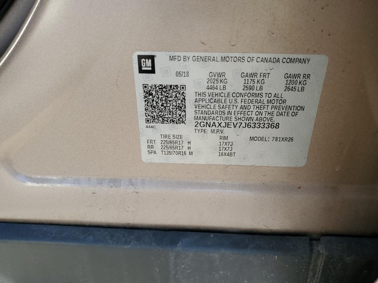 CHEVROLET EQUINOX LT