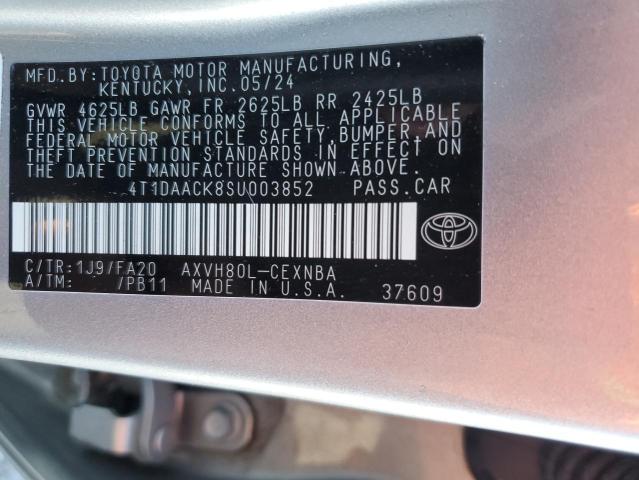 2025 TOYOTA CAMRY XSE 4T1DAACK8SU003852