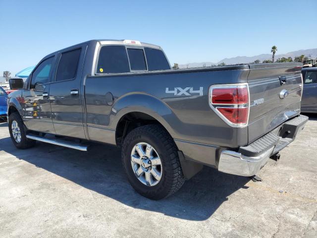 FORD F150 SUPER 2013 gray crew pic flexible fuel 1FTFW1EF5DFD98000 photo #3