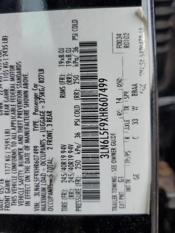 2017 LINCOLN MKZ RESERV 3LN6L5F9XHR607499