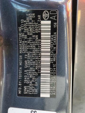 2010 TOYOTA COROLLA BA - 2T1BU4EE4AC527278