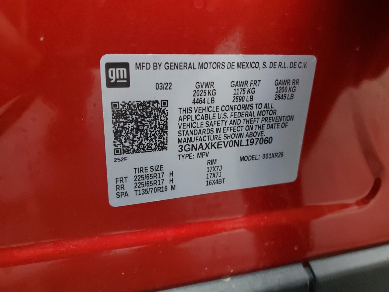 CHEVROLET EQUINOX LT