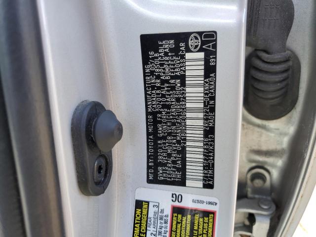 2016 TOYOTA COROLLA L - 2T1BURHE0GC687532