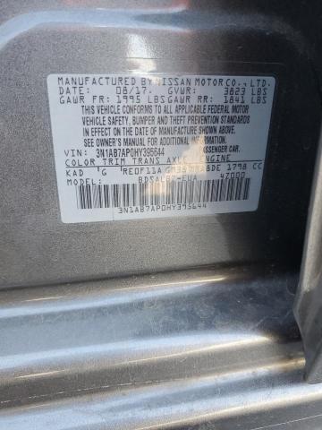 2017 NISSAN SENTRA S - 3N1AB7AP0HY395644