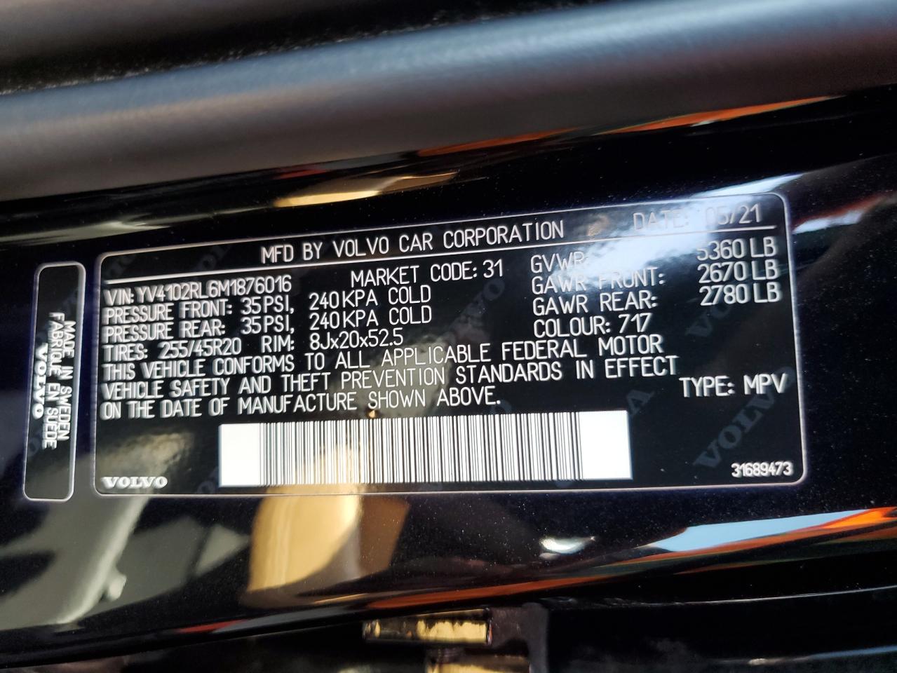 VOLVO XC60 T5 INSCRIPTION