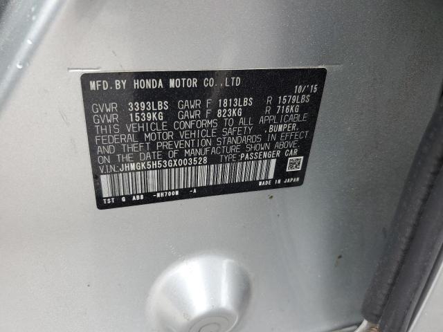 2016 HONDA FIT LX JHMGK5H53GX003528