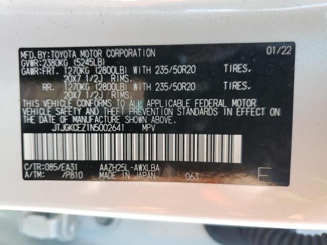 2022 LEXUS NX 350H JTJGKCEZ1N5002641