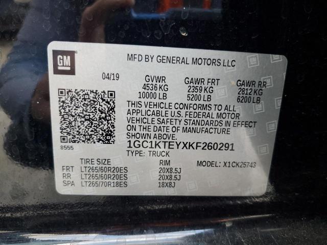 2019 CHEVROLET SILVERADO #3291414136