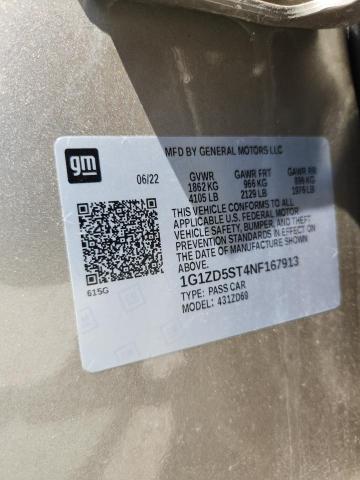2022 CHEVROLET MALIBU LT 1G1ZD5ST4NF167913