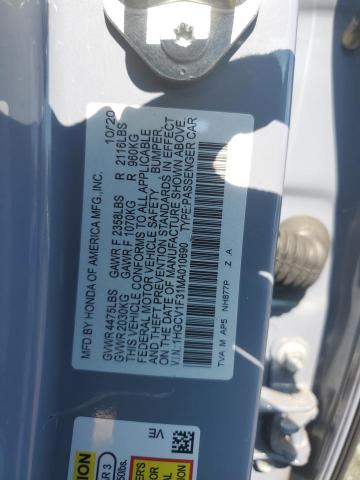 2021 HONDA ACCORD SPORT 1HGCV1F31MA010690