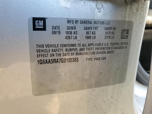 2016 CADILLAC ATS 1G6AA5RA7G0105383