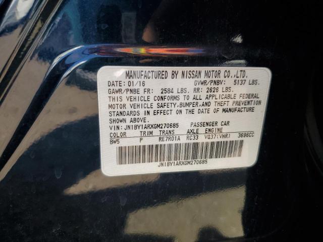2016 INFINITI Q70 3.7 JN1BY1ARXGM270685